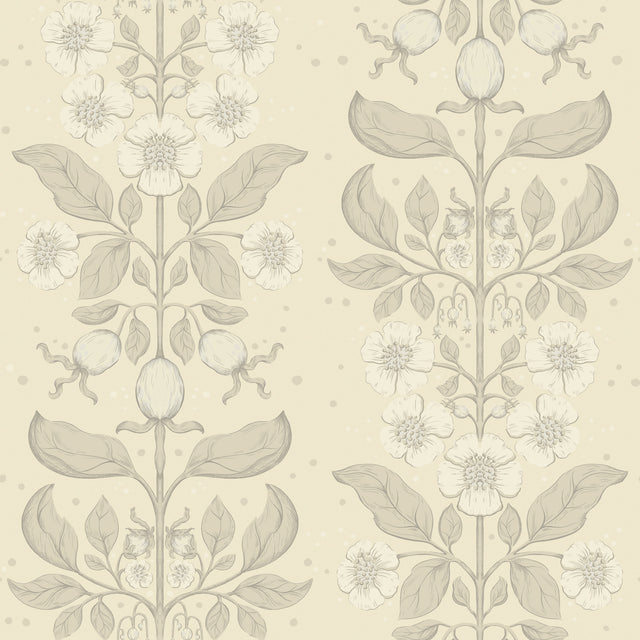 A-Street Prints 4201-48009 Rosa Cream Floral Columns Wallpap
