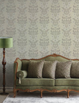 A-Street Prints 4201-48009 Rosa Cream Floral Columns Wallpap