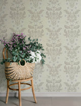 A-Street Prints 4201-48009 Rosa Cream Floral Columns Wallpap