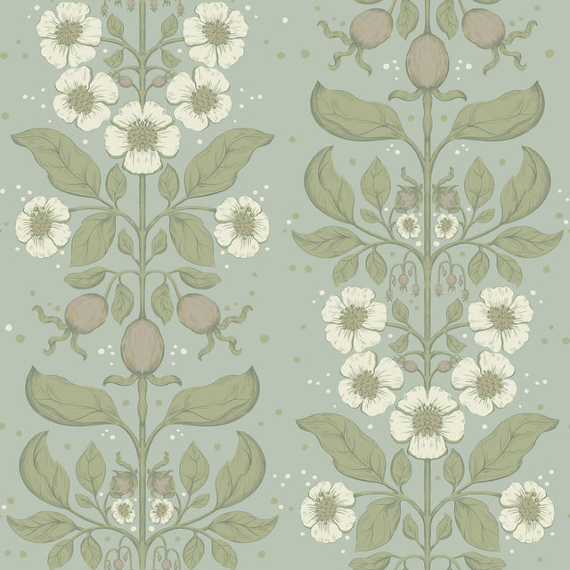 A-Street Prints 4201-48011 Rosa Sky Blue Floral Columns Wall