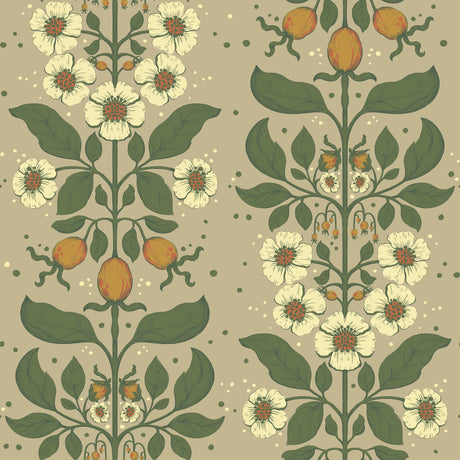 A-Street Prints 4201-48012 Rosa Light Brown Floral Columns W