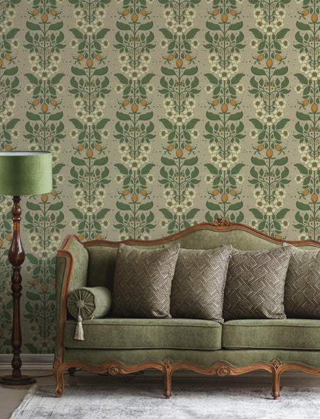 A-Street Prints 4201-48012 Rosa Light Brown Floral Columns W