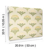 A-Street Prints 4201-48014 Maj Light Grey Floral Damask Wall