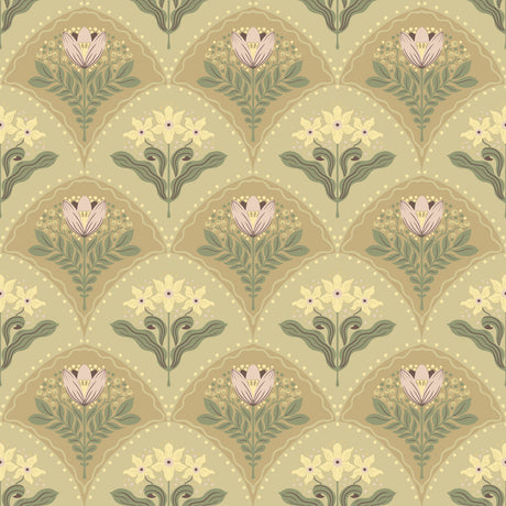 A-Street Prints 4201-48015 Maj Light Brown Floral Damask Wal