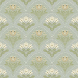 A-Street Prints 4201-48016 Maj Sky Blue Floral Damask Wallpa