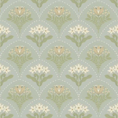 A-Street Prints 4201-48016 Maj Sky Blue Floral Damask Wallpa