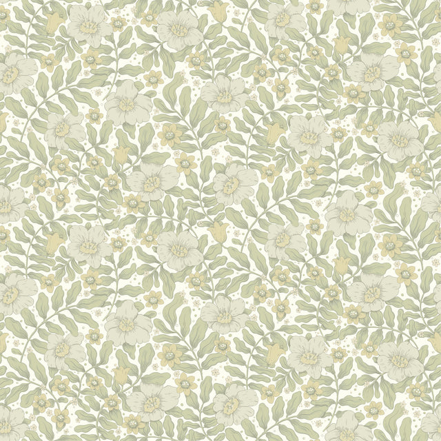 A-Street Prints 4201-48019 Maggan Sage Floral Trail Wallpape
