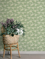A-Street Prints 4201-48021 Maggan Jade Floral Trail Wallpape