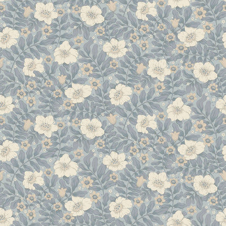 A-Street Prints 4201-48023 Maggan Blue Floral Trail Wallpape