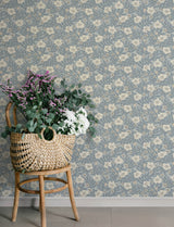 A-Street Prints 4201-48023 Maggan Blue Floral Trail Wallpape