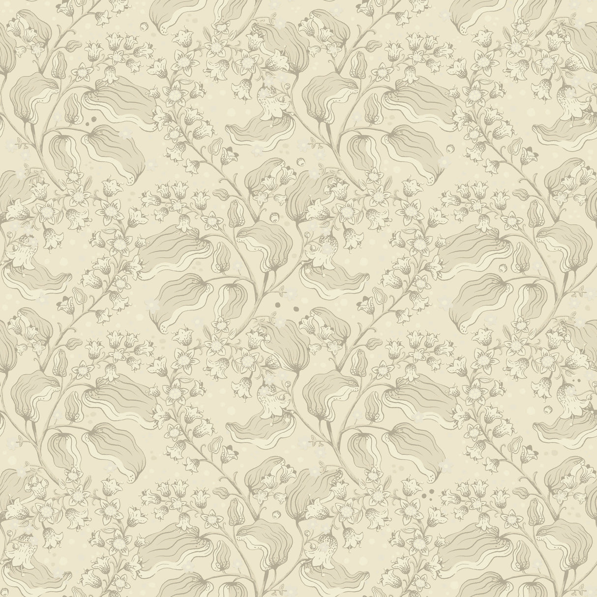 A-Street Prints 4201-48024 Syren Khaki Dainty Floral Wallpap