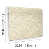 A-Street Prints 4201-48024 Syren Khaki Dainty Floral Wallpap