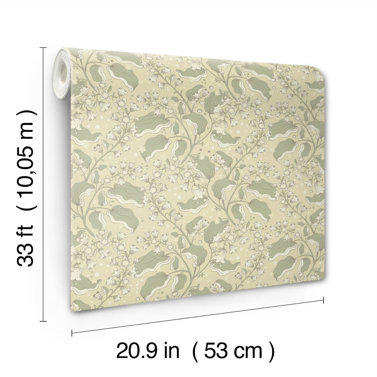 A-Street Prints 4201-48025 Syren Light Green Dainty Floral W