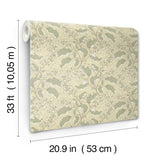 A-Street Prints 4201-48025 Syren Light Green Dainty Floral W