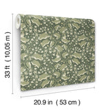 A-Street Prints 4201-48026 Syren Evergreen Dainty Floral Wal