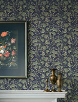 A-Street Prints 4201-48027 Syren Navy Dainty Floral Wallpape