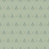 A-Street Prints 4201-48031 Alma Mint Diamond Floral Wallpape