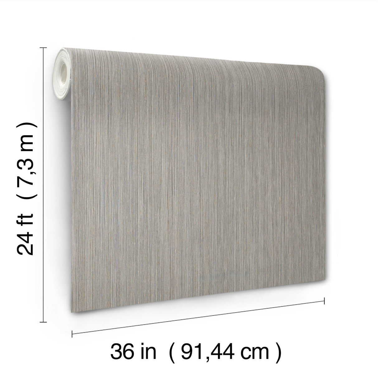 Ronald Redding 4211-83500 Atticus Grey String Wallpaper