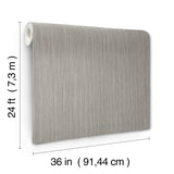 Ronald Redding 4211-83500 Atticus Grey String Wallpaper
