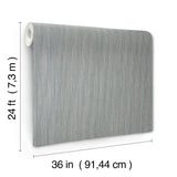 Ronald Redding 4211-83501 Atticus Navy String Wallpaper