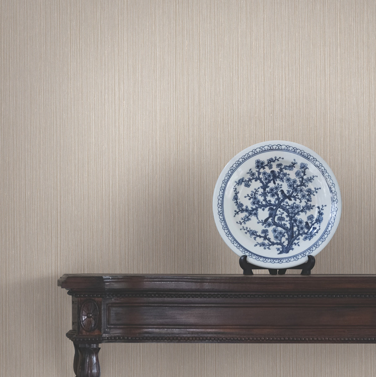 Ronald Redding 4211-83502 Atticus Cream String Wallpaper