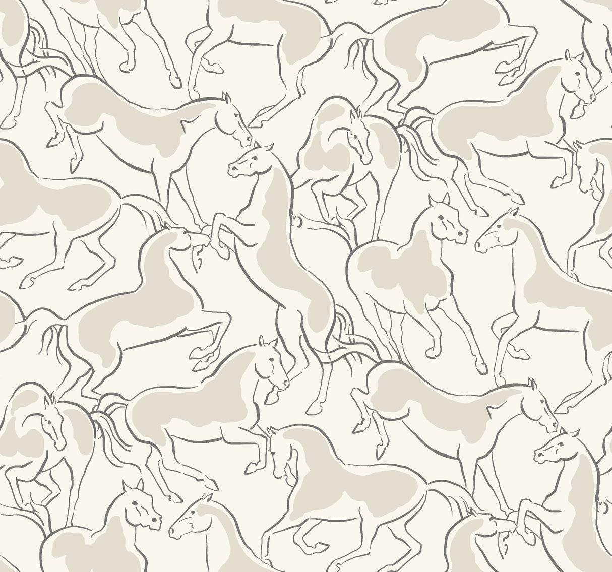 Ronald Redding 4211-83505 Dressage White Stallions Wallpaper
