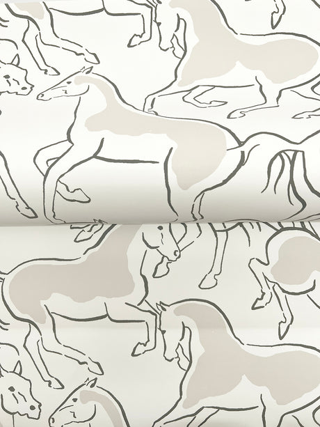 Ronald Redding 4211-83505 Dressage White Stallions Wallpaper