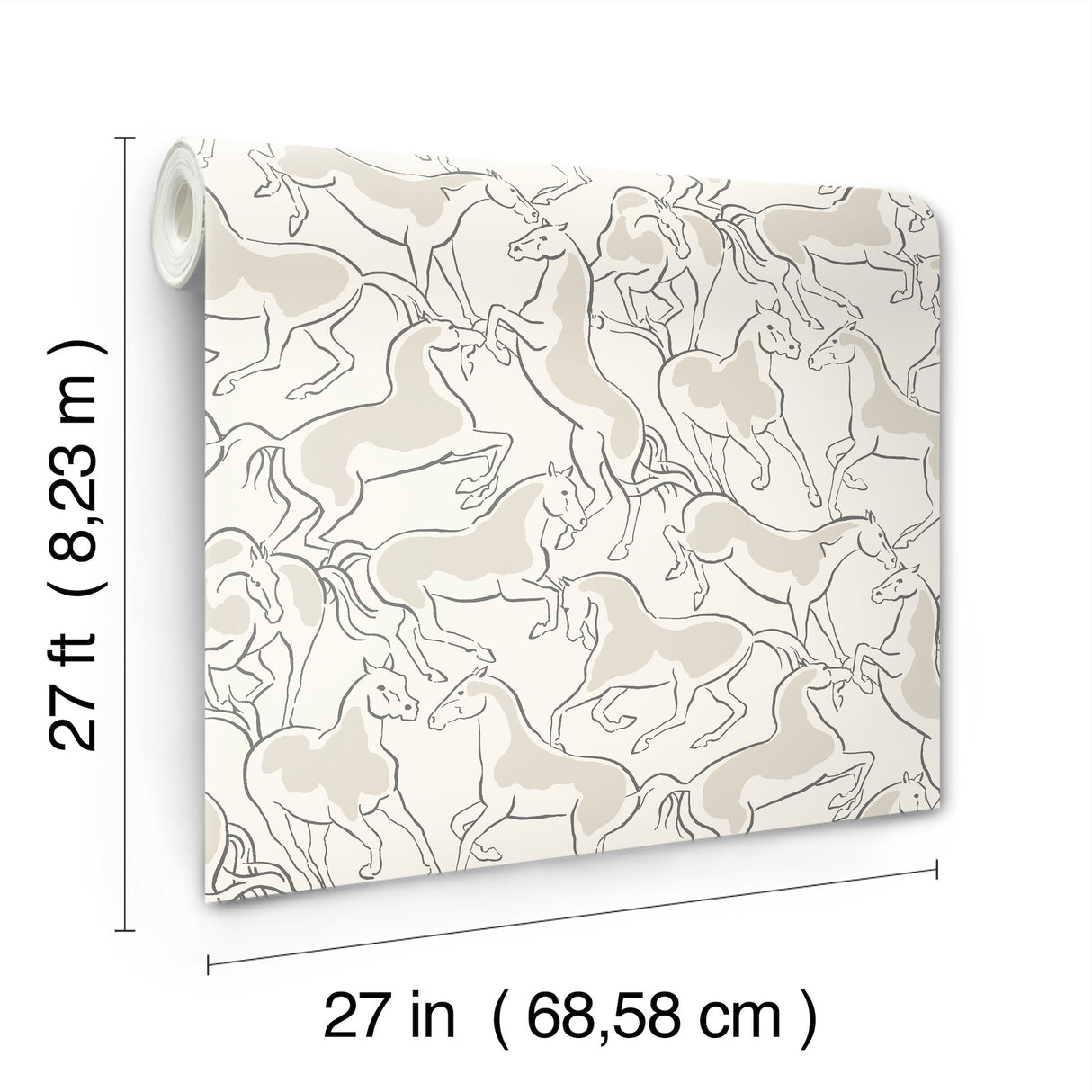 Ronald Redding 4211-83505 Dressage White Stallions Wallpaper