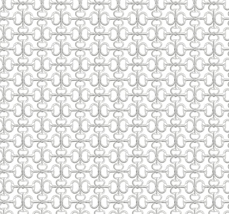 Ronald Redding 4211-83507 Polo White Horse Bits Wallpaper