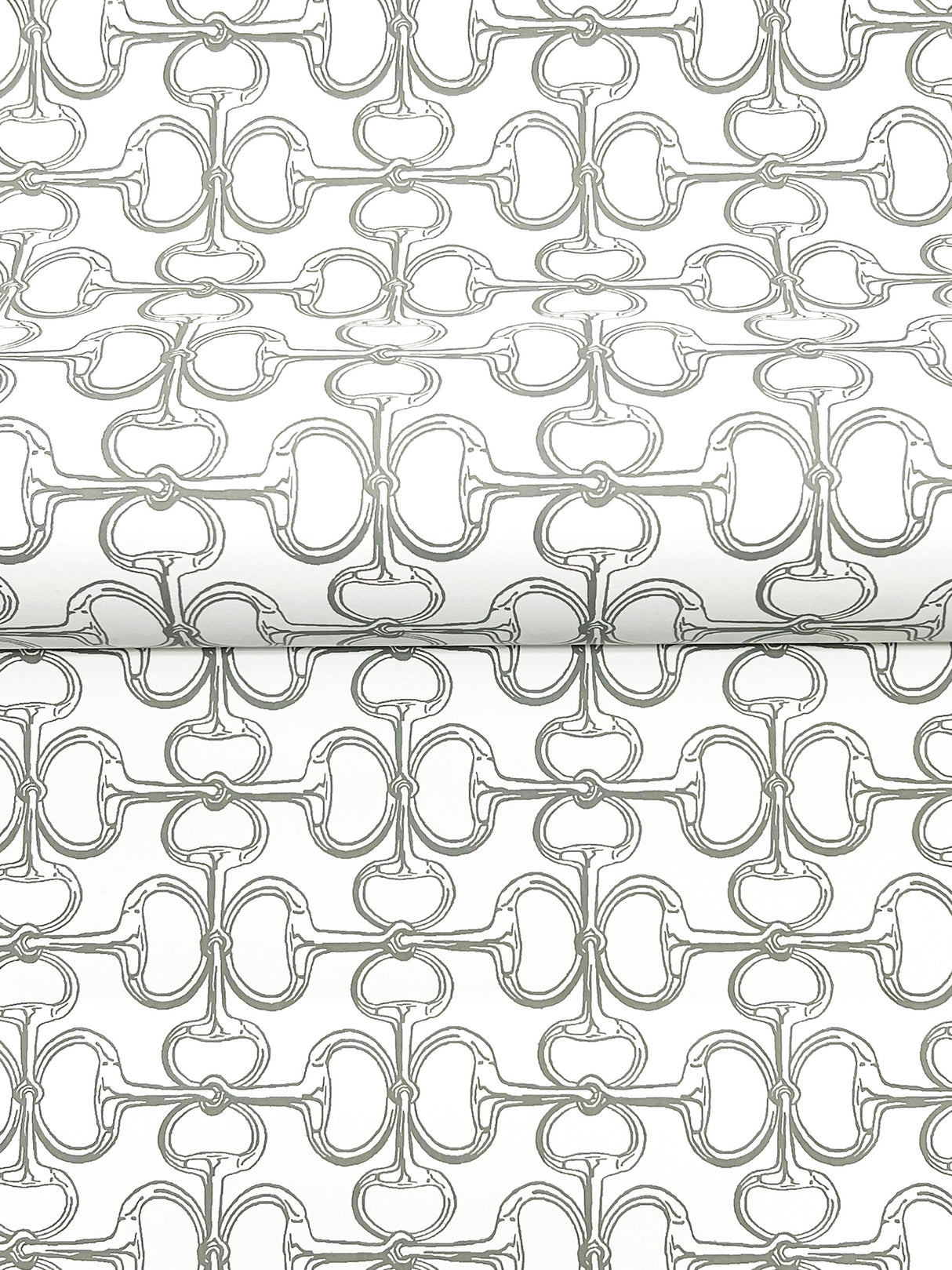Ronald Redding 4211-83507 Polo White Horse Bits Wallpaper