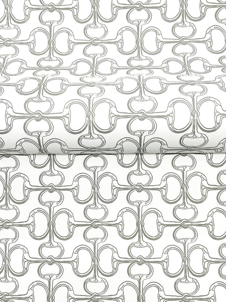 Ronald Redding 4211-83507 Polo White Horse Bits Wallpaper