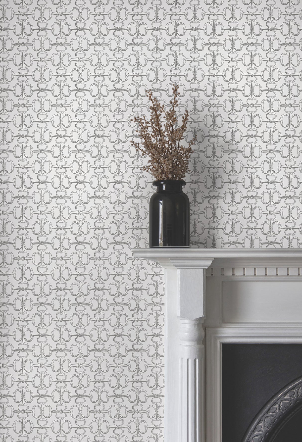 Ronald Redding 4211-83507 Polo White Horse Bits Wallpaper
