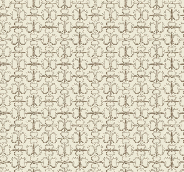 Ronald Redding 4211-83508 Polo Beige Horse Bits Wallpaper
