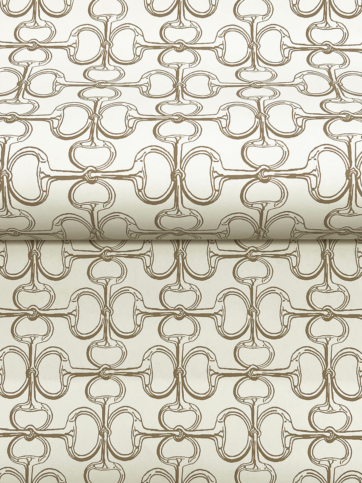 Ronald Redding 4211-83508 Polo Beige Horse Bits Wallpaper