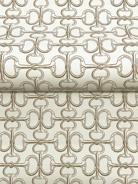 Ronald Redding 4211-83508 Polo Beige Horse Bits Wallpaper