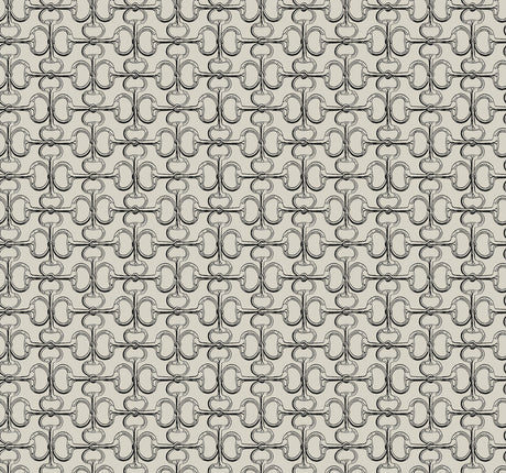 Ronald Redding 4211-83509 Polo Taupe Horse Bits Wallpaper