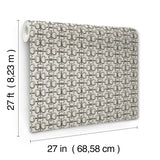 Ronald Redding 4211-83509 Polo Taupe Horse Bits Wallpaper
