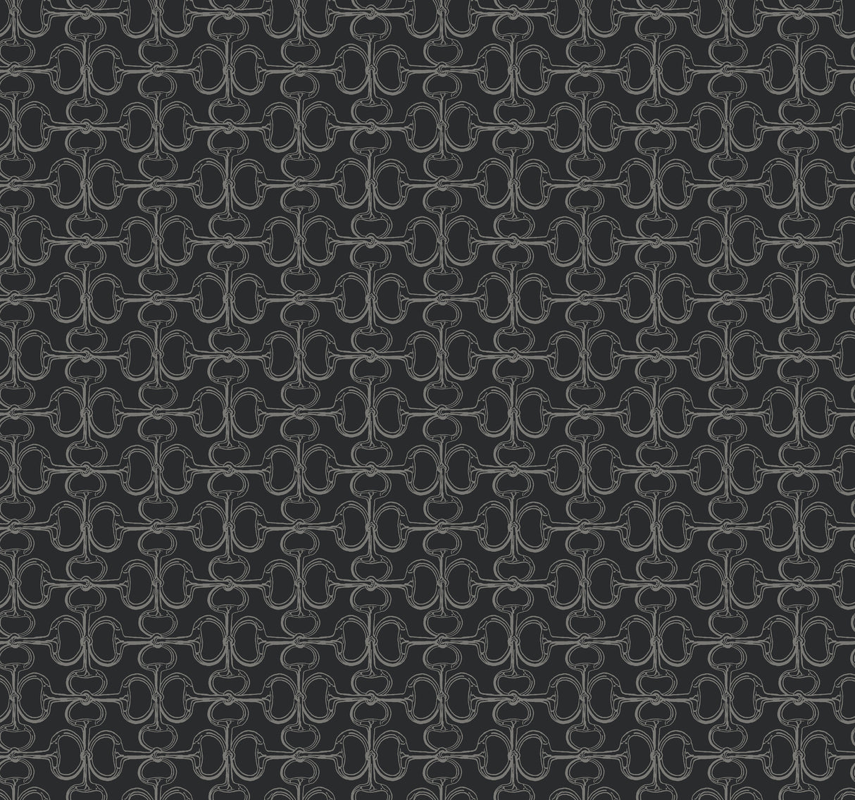 Ronald Redding 4211-83510 Polo Black Horse Bits Wallpaper