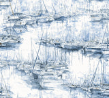 Ronald Redding 4211-83511 Yacht Club Blue Scenic Wallpaper