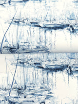 Ronald Redding 4211-83511 Yacht Club Blue Scenic Wallpaper