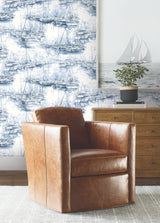 Ronald Redding 4211-83511 Yacht Club Blue Scenic Wallpaper