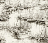 Ronald Redding 4211-83512 Yacht Club Taupe Scenic Wallpaper