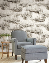 Ronald Redding 4211-83512 Yacht Club Taupe Scenic Wallpaper