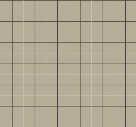 Ronald Redding 4211-83514 Tattersall Brown Plaid Wallpaper