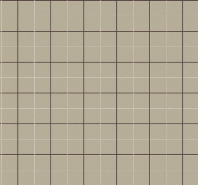 Ronald Redding 4211-83514 Tattersall Brown Plaid Wallpaper