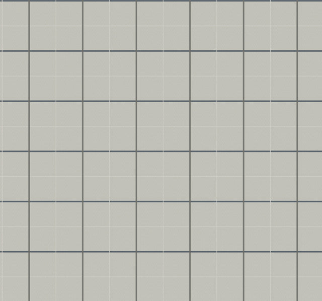 Ronald Redding 4211-83515 Tattersall Grey Plaid Wallpaper