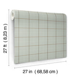 Ronald Redding 4211-83517 Tattersall Sage Plaid Wallpaper