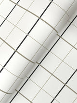 Ronald Redding 4211-83519 Tattersall White Plaid Wallpaper