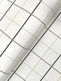 Ronald Redding 4211-83519 Tattersall White Plaid Wallpaper