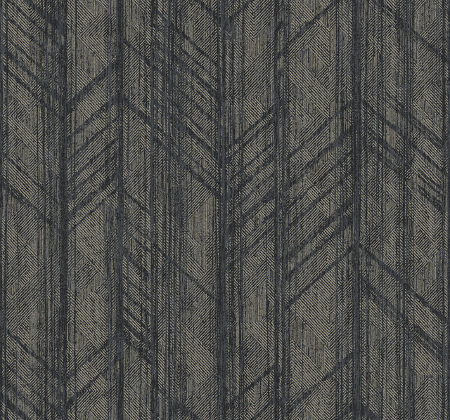 Ronald Redding 4211-83520 Winthrop Slate Geometric Wallpaper